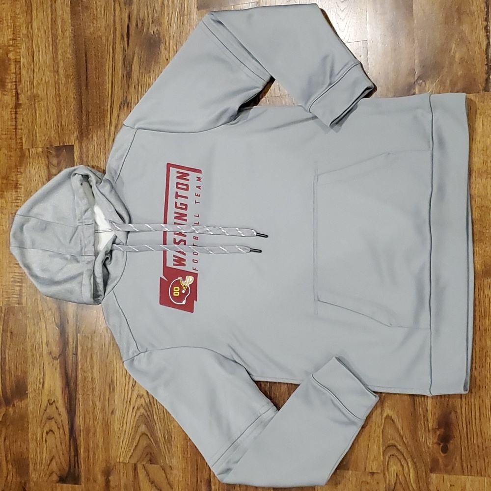 Mens Fanatics Washington Football Team gray hooded sweatshirt size M